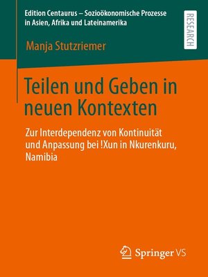 cover image of Teilen und Geben in neuen Kontexten